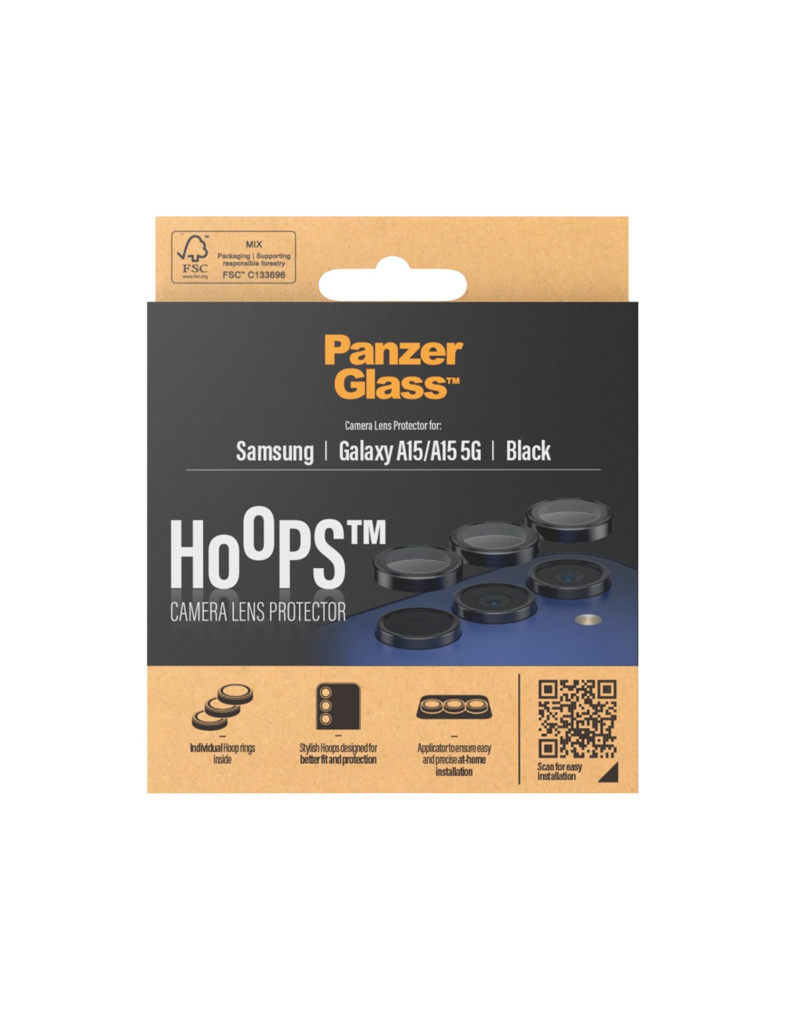 PanzerGlass Hoops Rings Samsung Galaxy A15 A15 5G