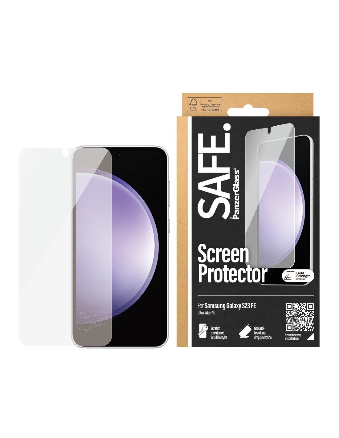 SAFE by Panzerglass Samsung Galaxy S23 FE - Ultra-Wide-Fit