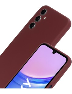 Mobiparts Silicone Cover Samsung Galaxy A15 Plum Red 2