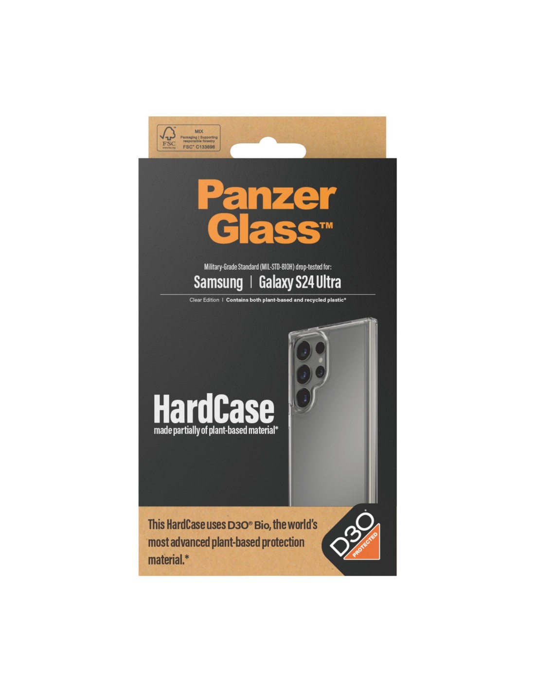PanzerGlass Samsung Galaxy S24 Ultra HardCase with D30 Clear