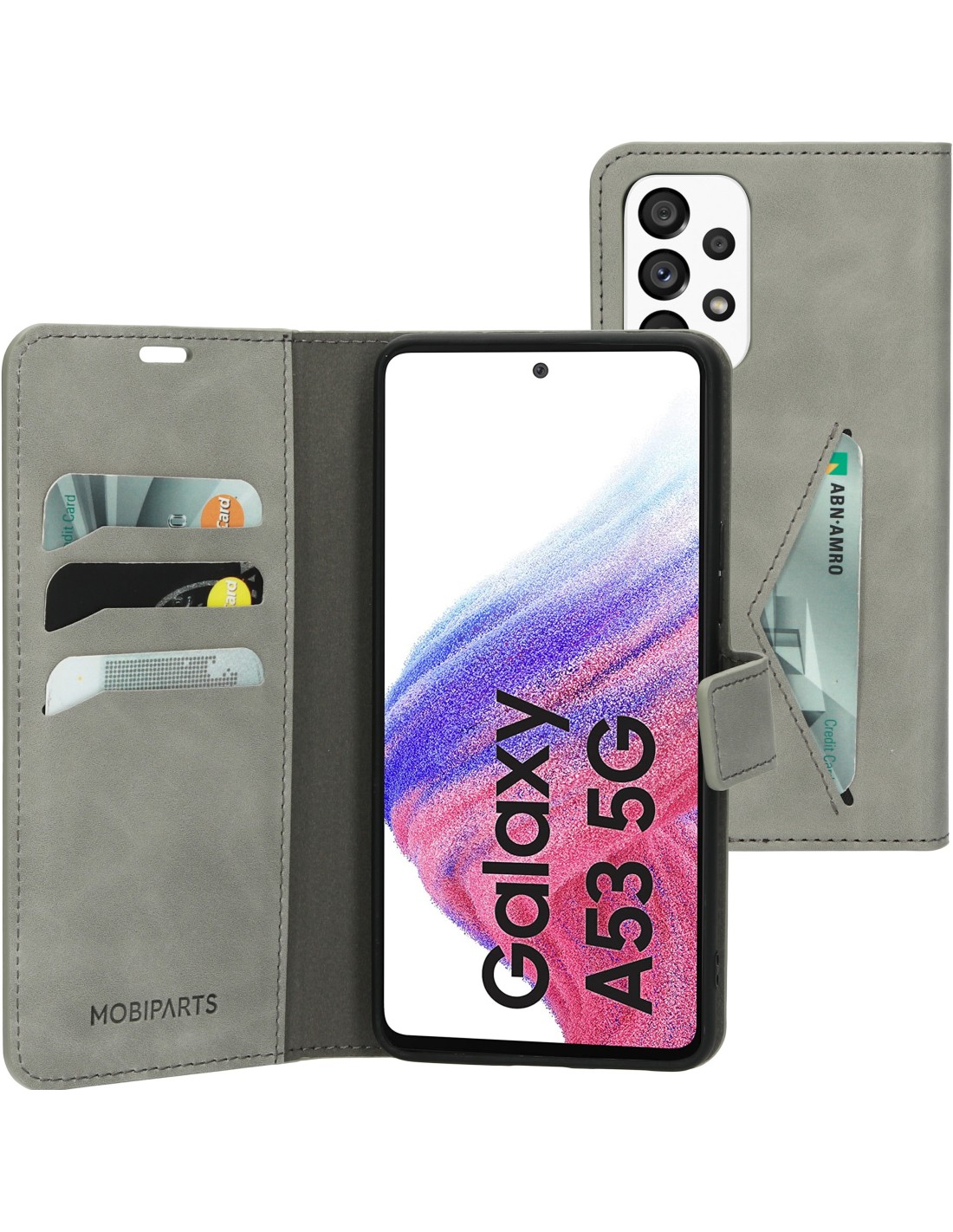 Mobiparts Classic Wallet Case Samsung Galaxy A13 5G A04s (2022) Granite Grey