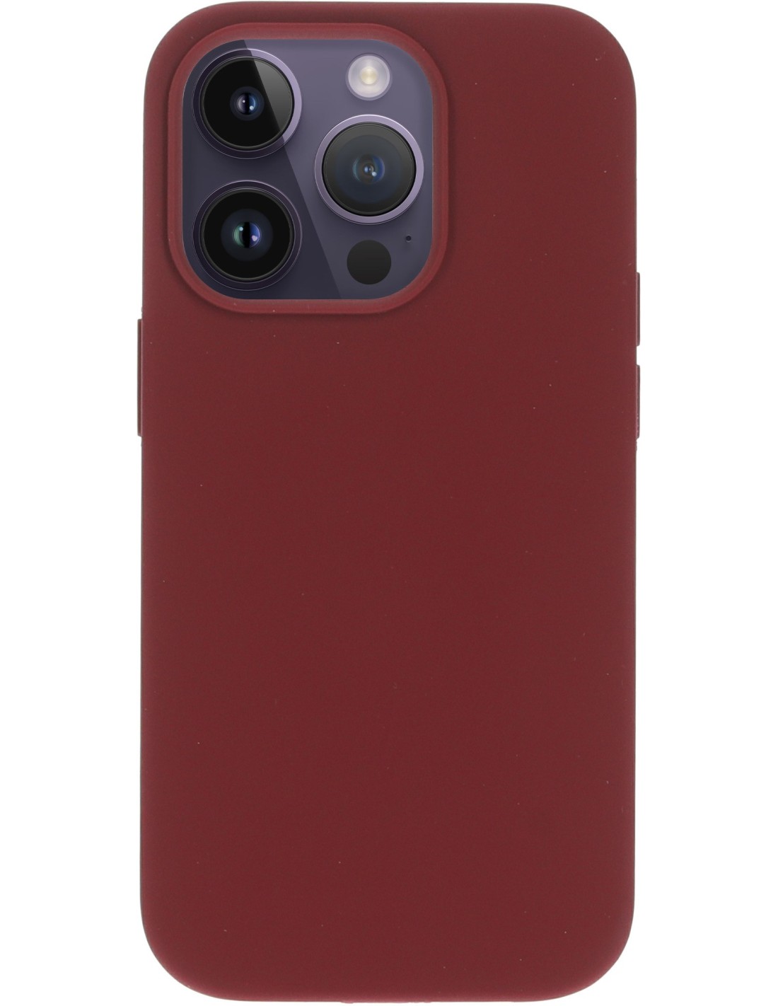 Mobiparts Silicone Cover Apple iPhone 14 Pro Plum Red