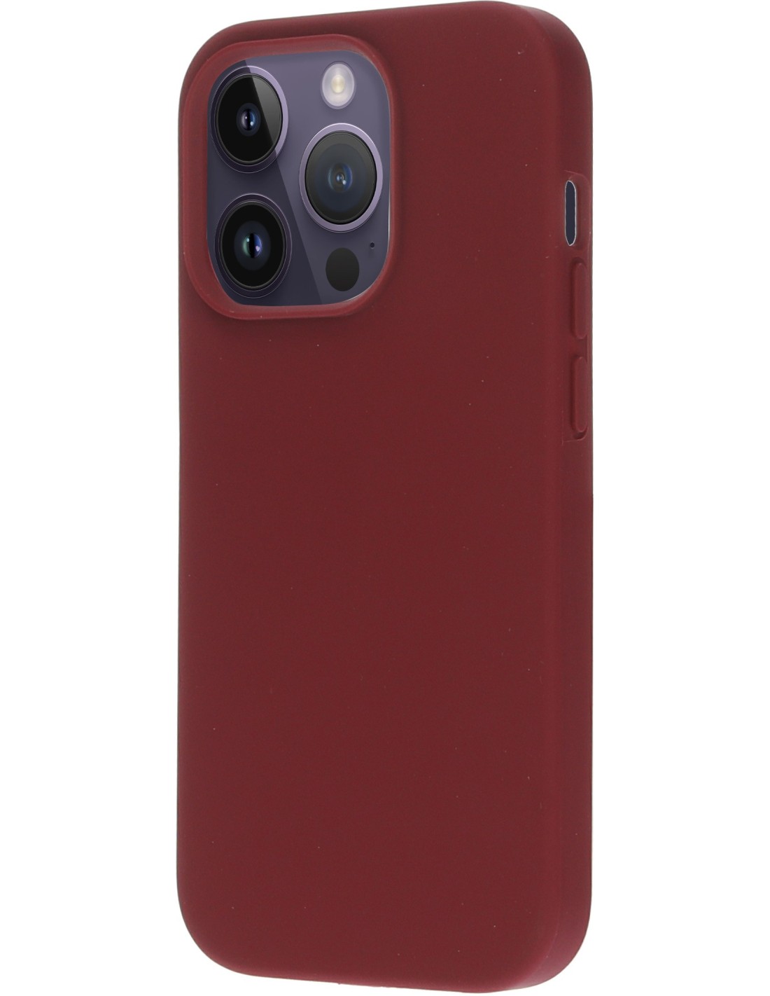 Mobiparts Silicone Cover Apple iPhone 14 Pro Plum Red