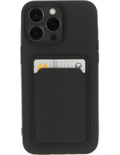 Mobiparts Classic TPU Case with Cardholder Apple iPhone 15 Pro Max Matt Black 2