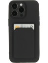 Mobiparts Classic TPU Case with Cardholder Apple iPhone 15 Pro Max Matt Black