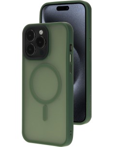 Mobiparts Hardcover Apple iPhone 15 Pro Max Satin Green (Magsafe Compatible)