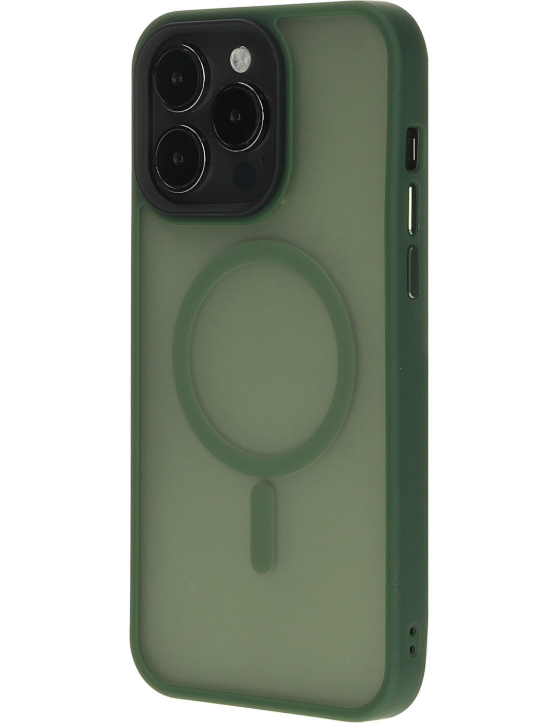 Mobiparts Hardcover Apple iPhone 15 Pro Max Satin Green (Magsafe Compatible)