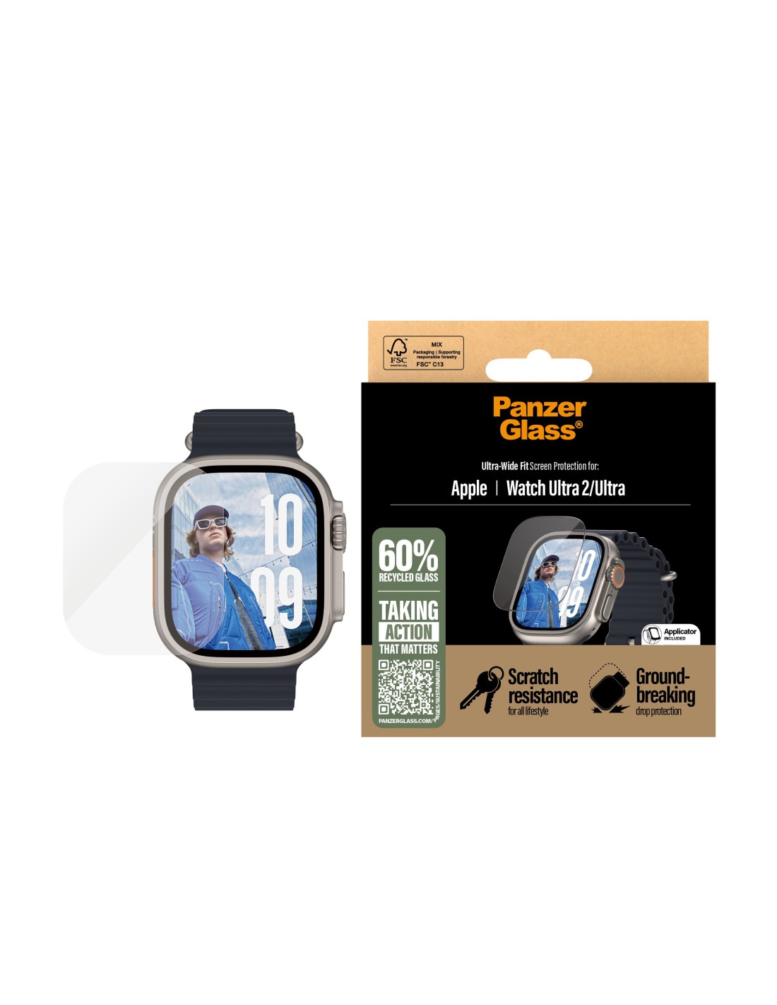 PanzerGlass Apple Watch Ultra Ultra 2 - Ultra Wide Fit