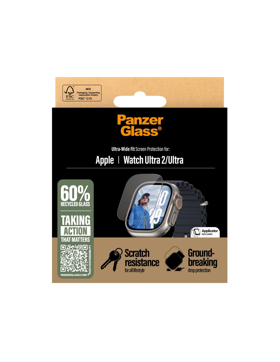 PanzerGlass Apple Watch Ultra Ultra 2 - Ultra Wide Fit