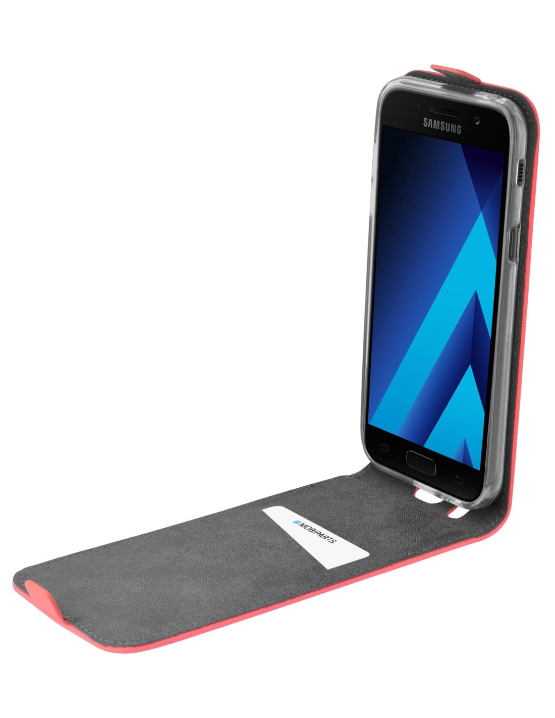 Mobiparts Premium Flip TPU Case Samsung Galaxy A5 (2017) Peach Pink