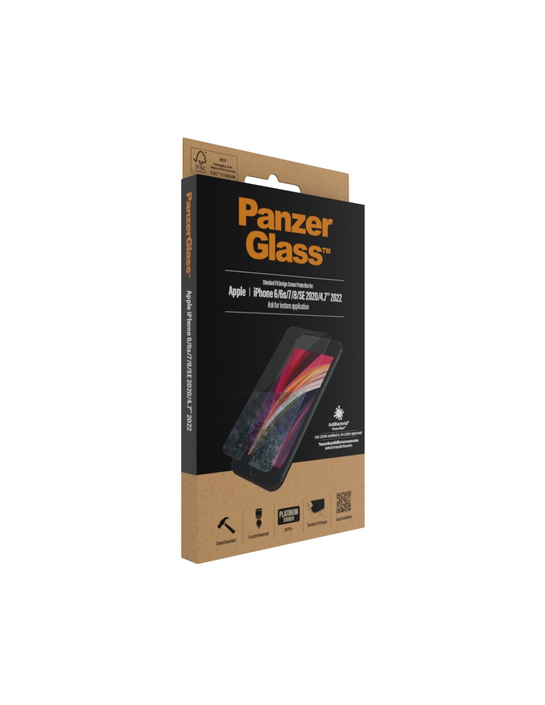 PanzerGlass Apple iPhone 6 6s 7 8 SE (2020 2022) Super+ Glass