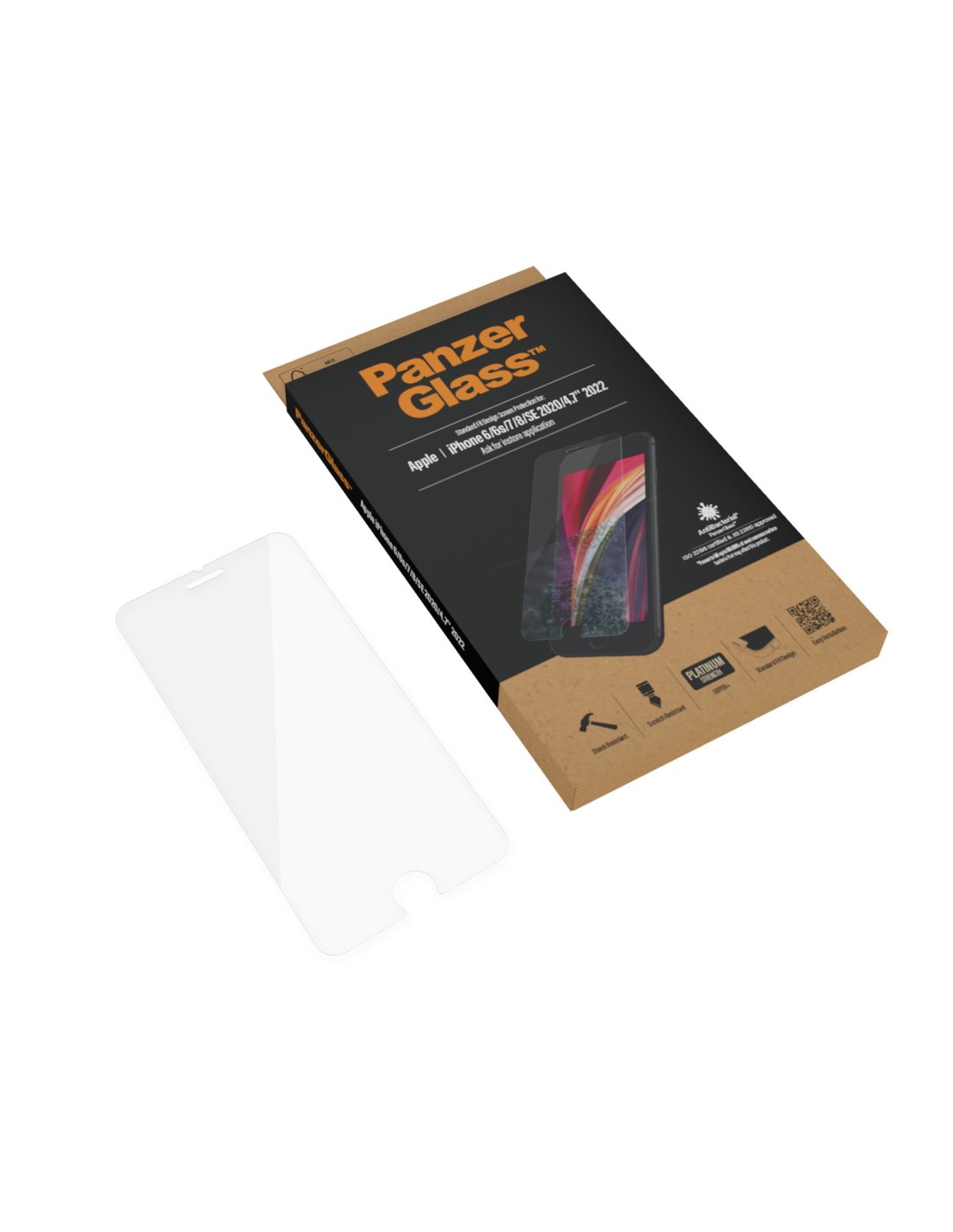 PanzerGlass Apple iPhone 6 6s 7 8 SE (2020 2022) Super+ Glass