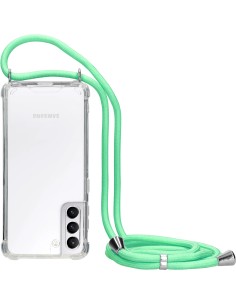 Mobiparts Lanyard Case Samsung Galaxy S21 Green Cord