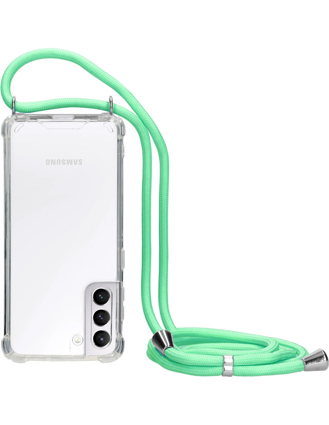 Mobiparts Lanyard Case Samsung Galaxy S21 Green Cord