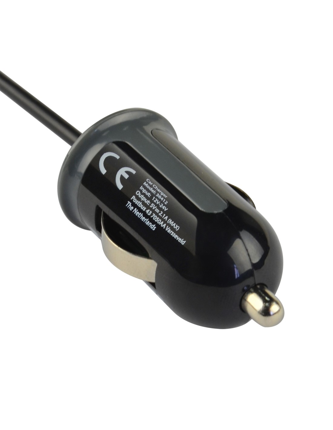Mobiparts Car Charger Micro USB 2.1A Black