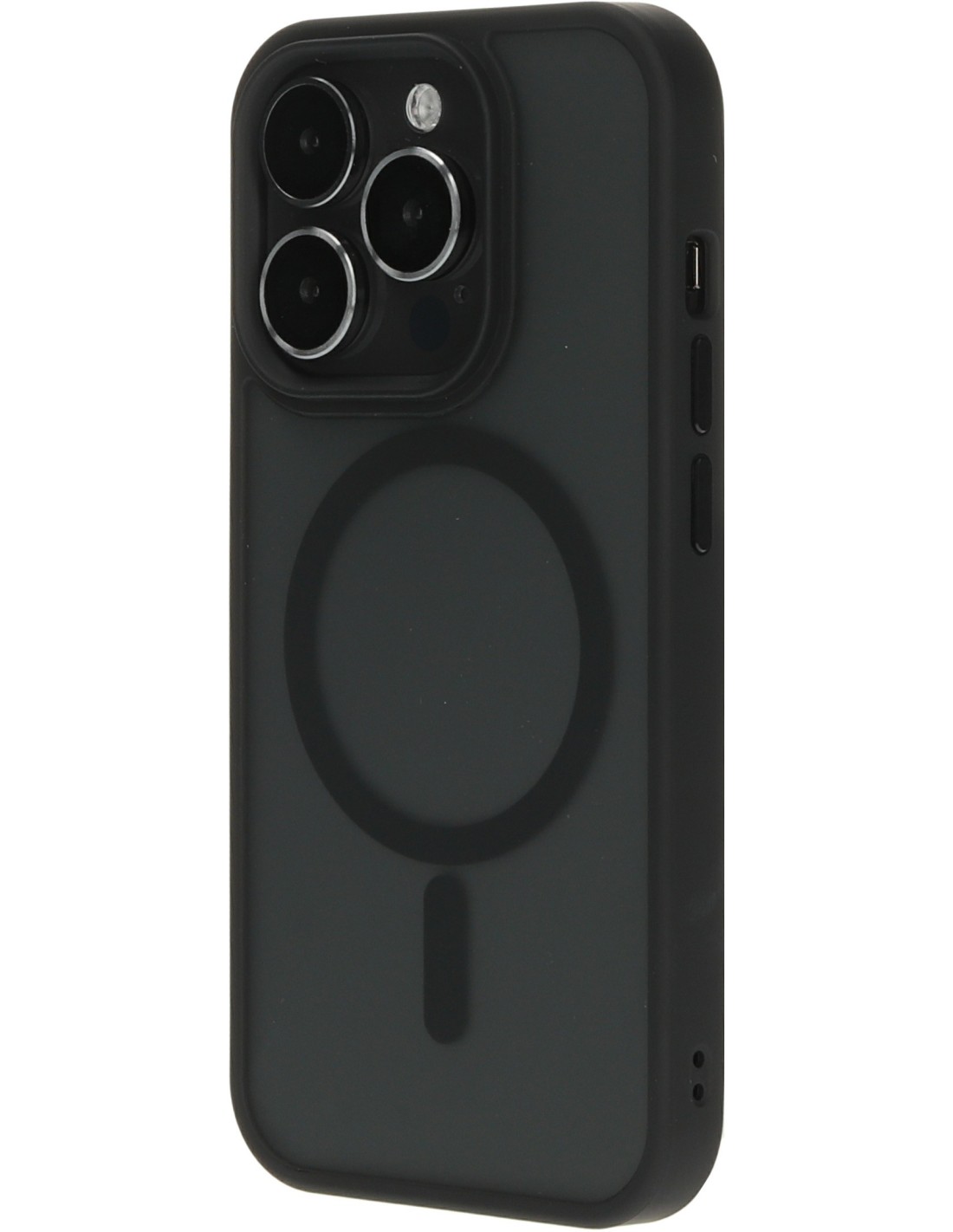 Mobiparts Hardcover Apple iPhone 15 Pro Satin Black (Magsafe Compatible)