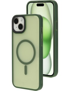 Mobiparts Hardcover Apple iPhone 15 Plus Satin Green (Magsafe Compatible)
