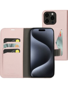 Mobiparts Classic Wallet Case Apple iPhone 15 Pro Max Pink