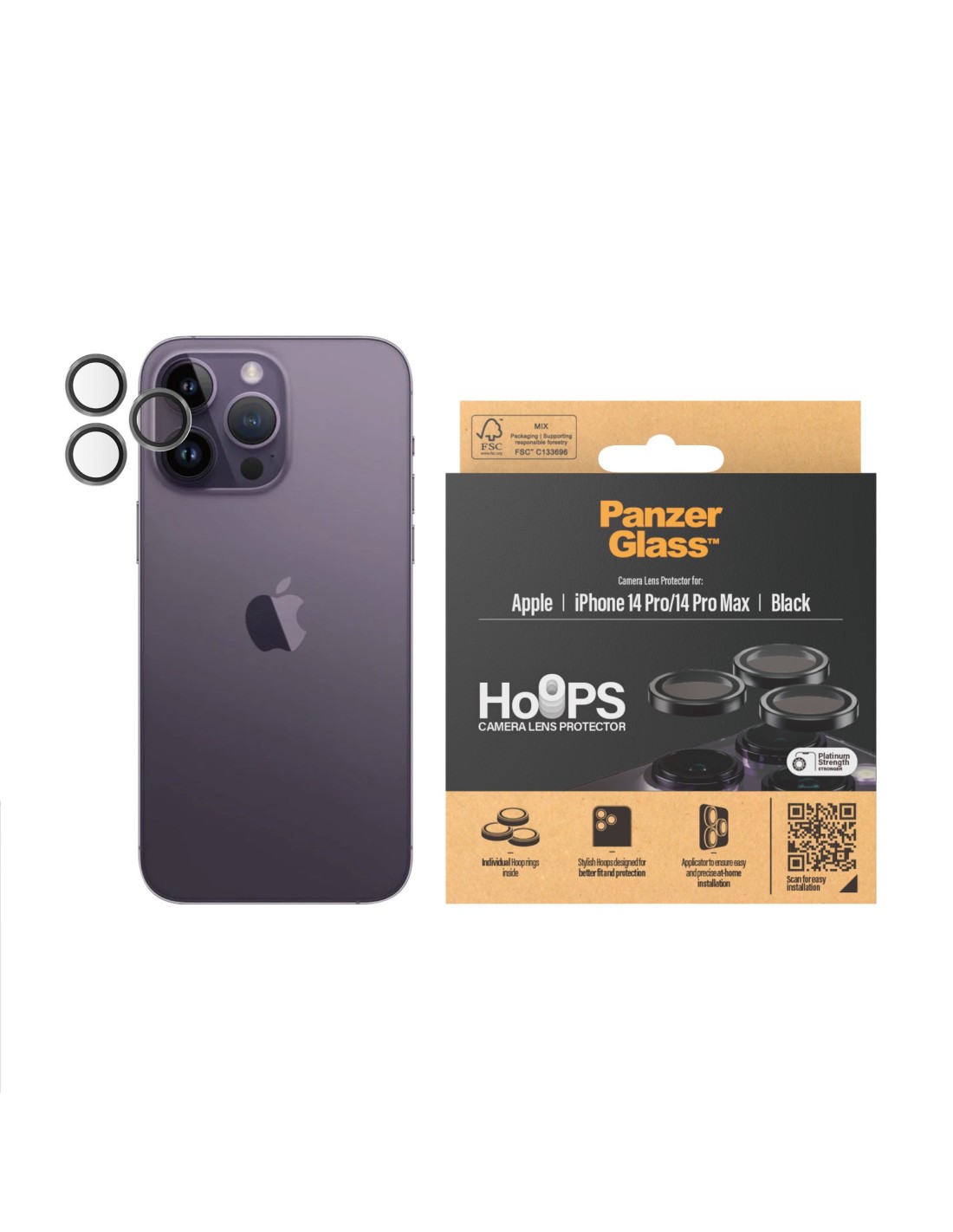 PanzerGlass Hoops Rings Apple iPhone 14 Pro 14 Pro Max
