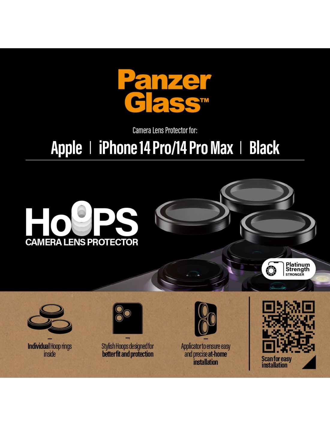 PanzerGlass Hoops Rings Apple iPhone 14 Pro 14 Pro Max