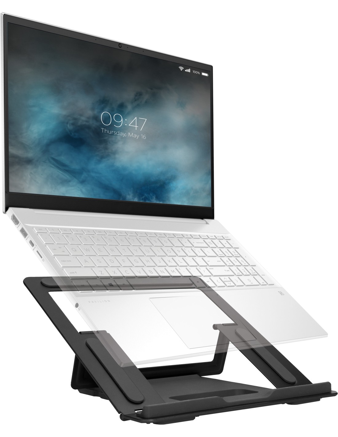 Mobiparts Laptop Stand Holder Metal - Black