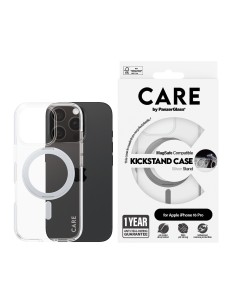 CARE by PanzerGlass Feature Case Transparent w. Silver Kickstand & MagSafe iPhone 16 Pro 2