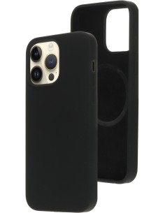 Mobiparts Silicone  Cover Apple iPhone 14 Pro Max Black (Magsafe Compatible)