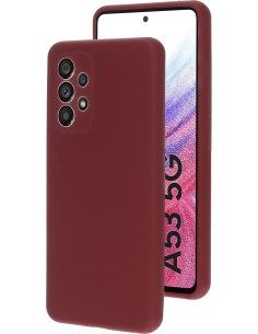 Mobiparts Silicone Cover Samsung Galaxy A53 (2022) Plum Red