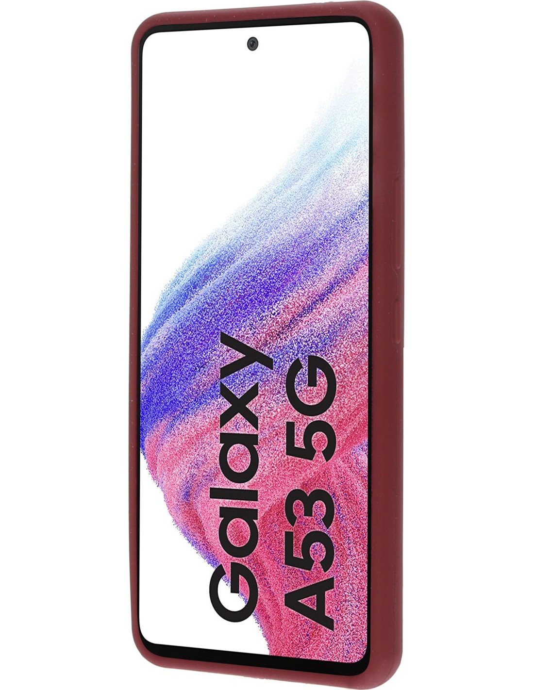 Mobiparts Silicone Cover Samsung Galaxy A53 (2022) Plum Red