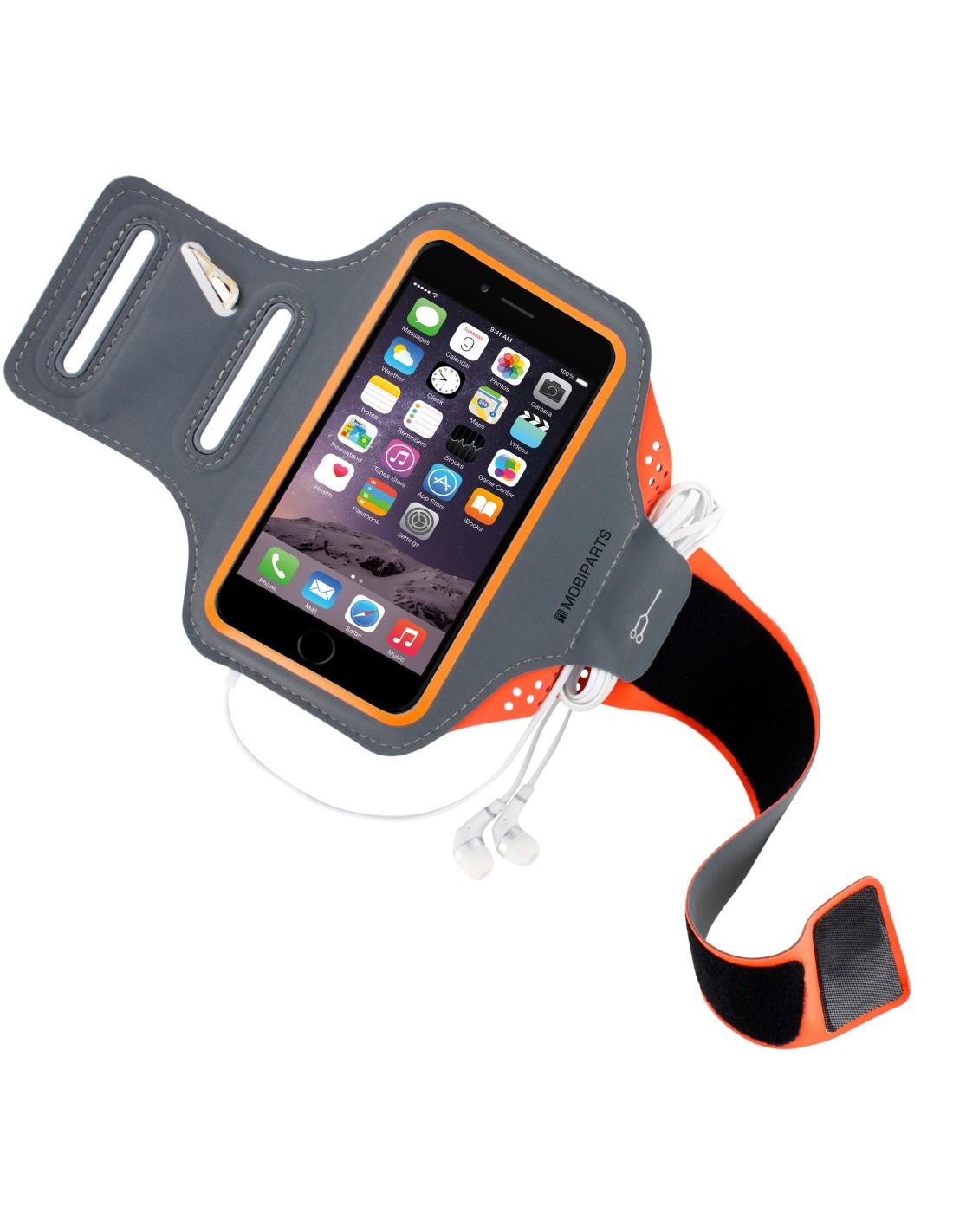 Mobiparts Comfort Fit Sport Armband Size L Neon Orange
