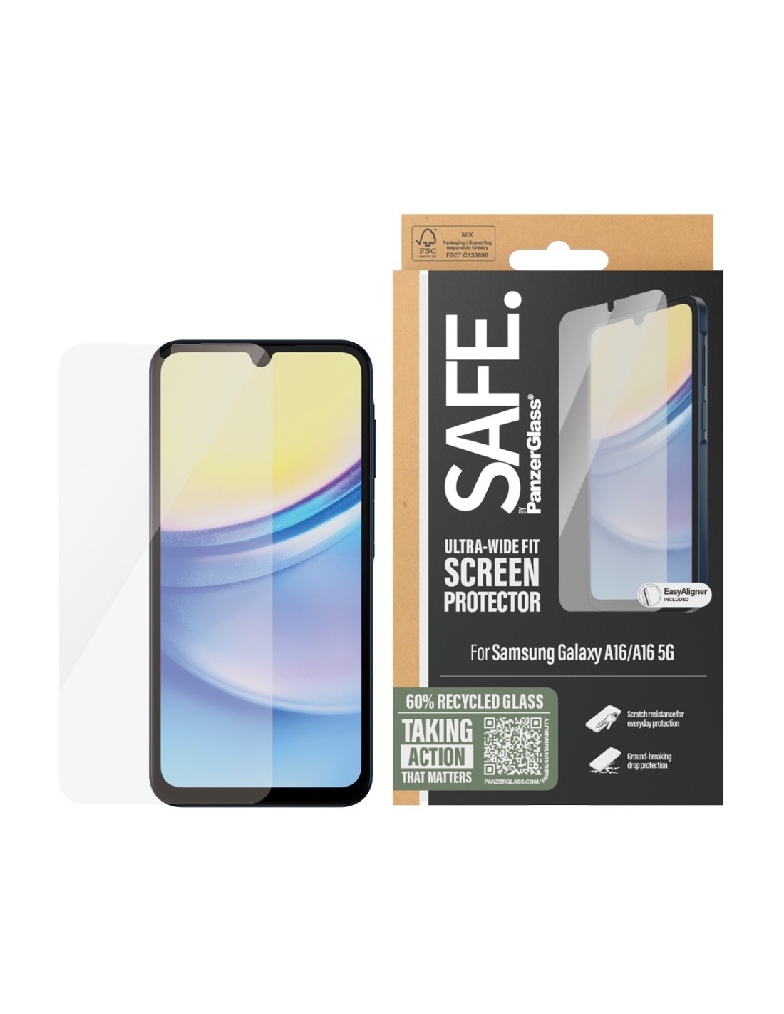 SAFE by Panzerglass Samsung Galaxy A16 - Ultra-Wide-Fit