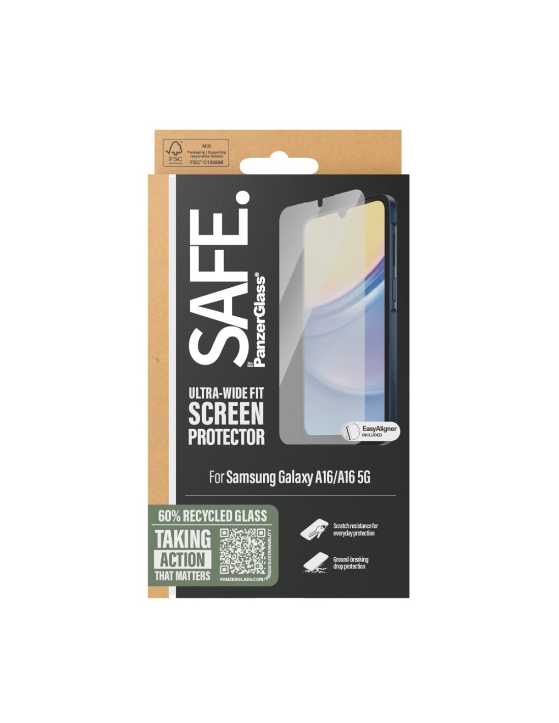 SAFE by Panzerglass Samsung Galaxy A16 - Ultra-Wide-Fit
