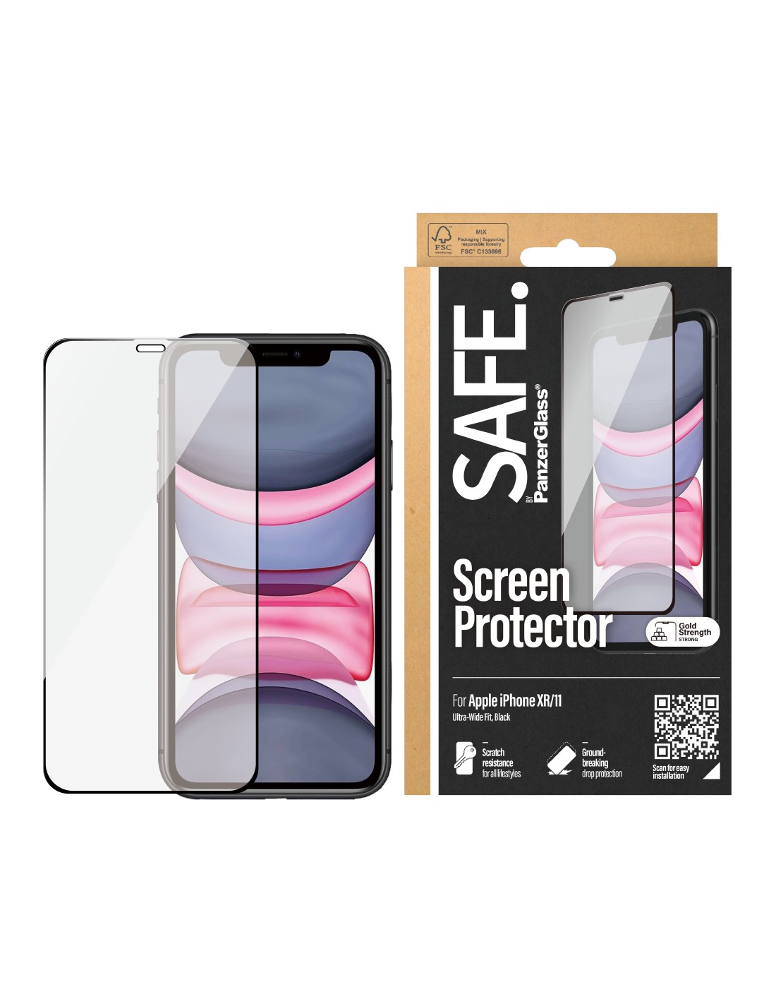 SAFE by Panzerglass Apple iPhone 11 XR - Edge-to-Edge