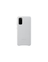 Samsung Galaxy S20 4G 5G Leather Cover Light Gray
