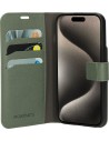 Mobiparts Classic Wallet Case Apple iPhone 15 Pro Stone Green