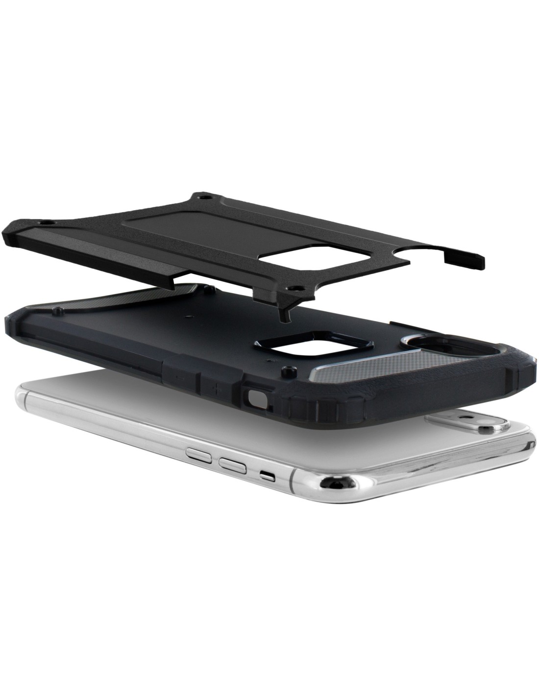 Mobiparts Rugged Shield Case Apple iPhone X XS Black (Bulk)
