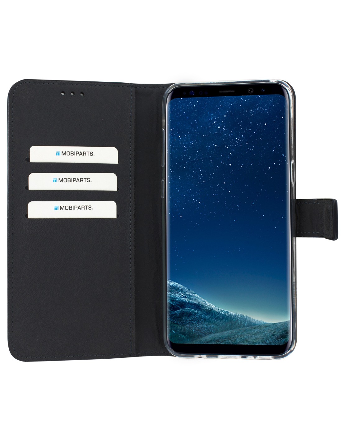 Mobiparts Premium Wallet TPU Case Samsung Galaxy S8 Plus Black