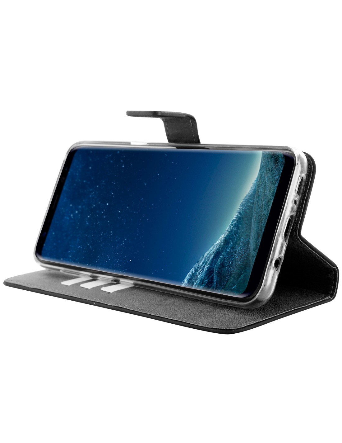 Mobiparts Premium Wallet TPU Case Samsung Galaxy S8 Plus Black