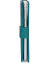 Mobiparts Saffiano Wallet Case Apple iPhone 12 Mini Turquoise