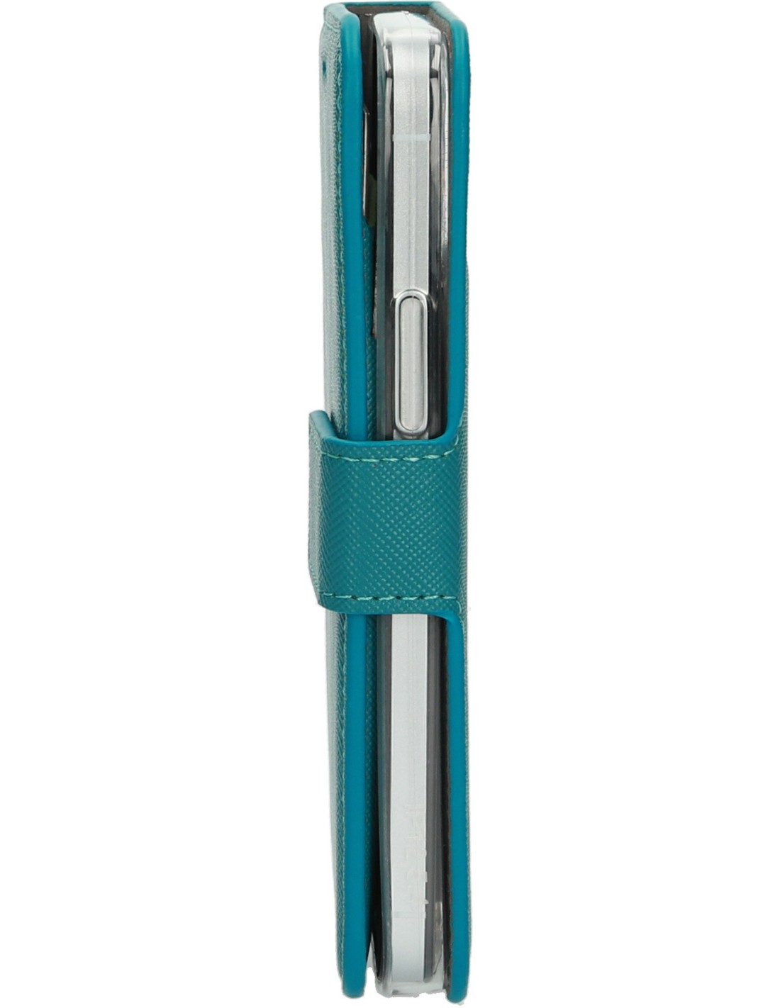 Mobiparts Saffiano Wallet Case Apple iPhone 12 Mini Turquoise