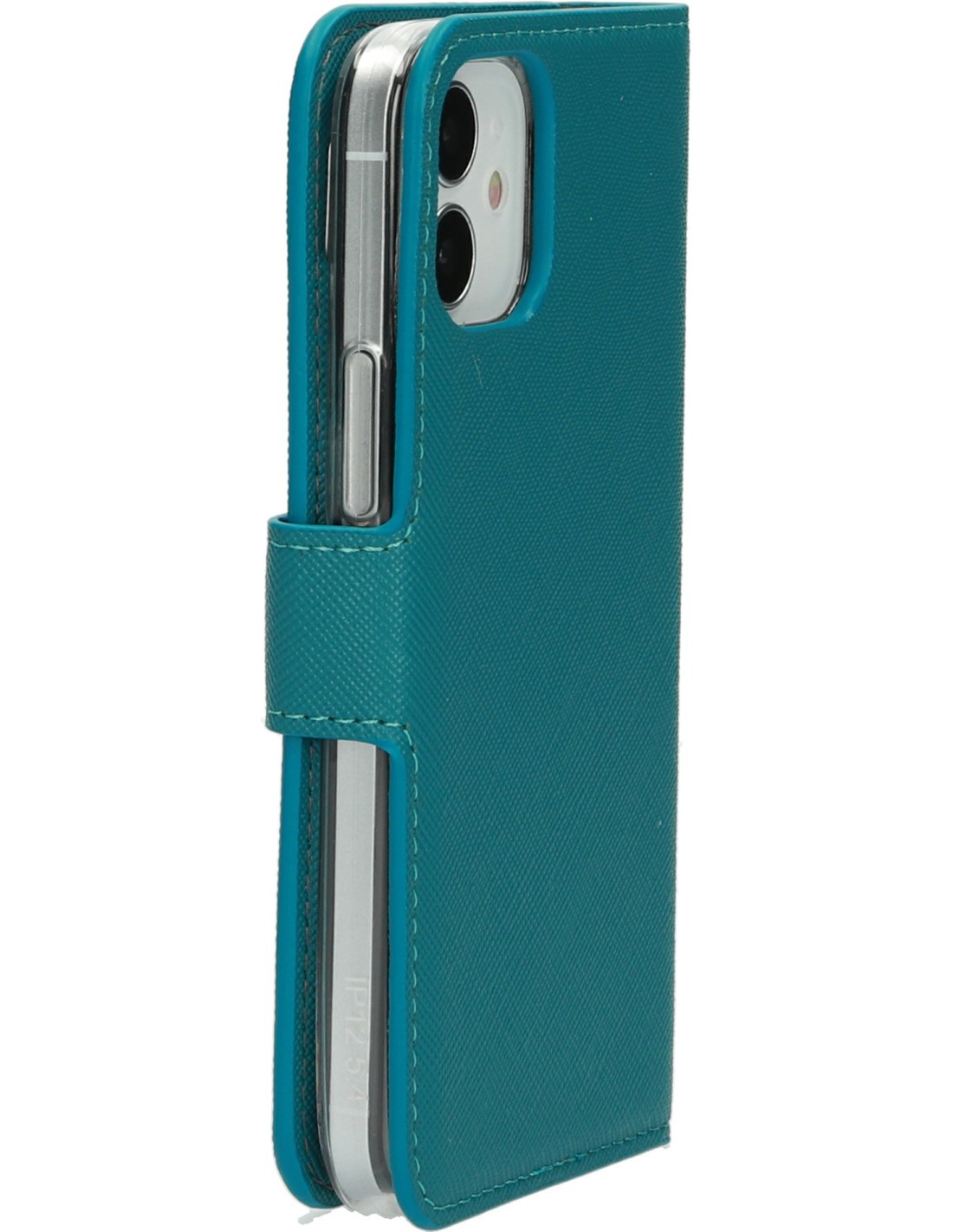 Mobiparts Saffiano Wallet Case Apple iPhone 12 Mini Turquoise