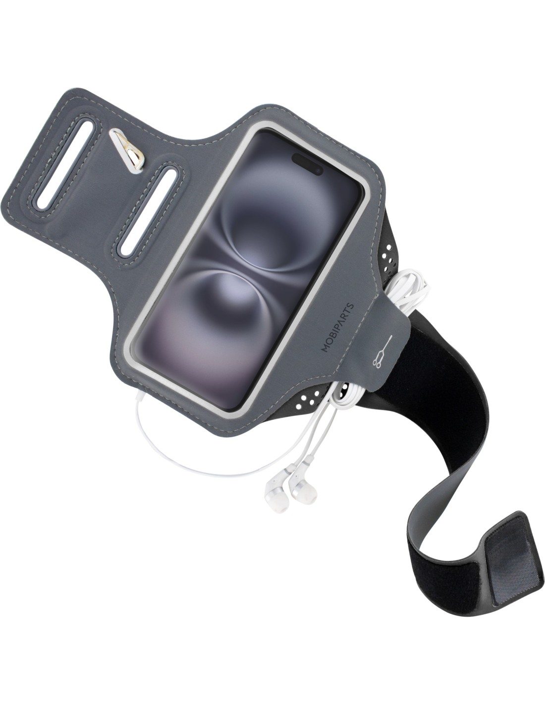 Mobiparts Comfort Fit Sport Armband Apple iPhone 16 Black