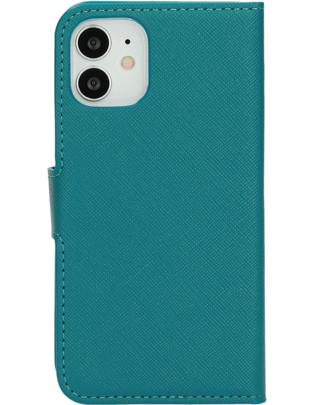 Mobiparts Saffiano Wallet Case Apple iPhone 12 Mini Turquoise