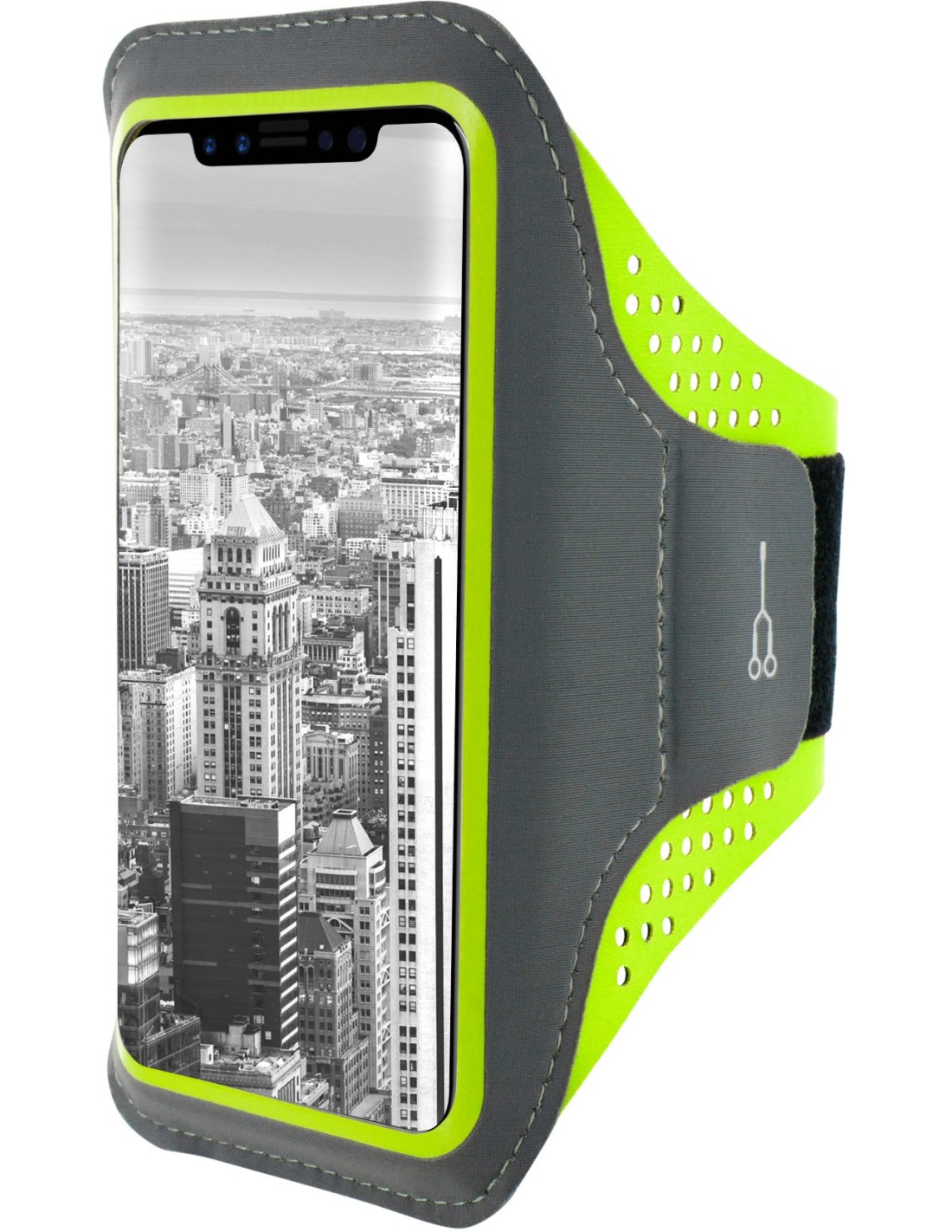 Mobiparts Comfort Fit Sport Armband Apple iPhone 11 Neon Green
