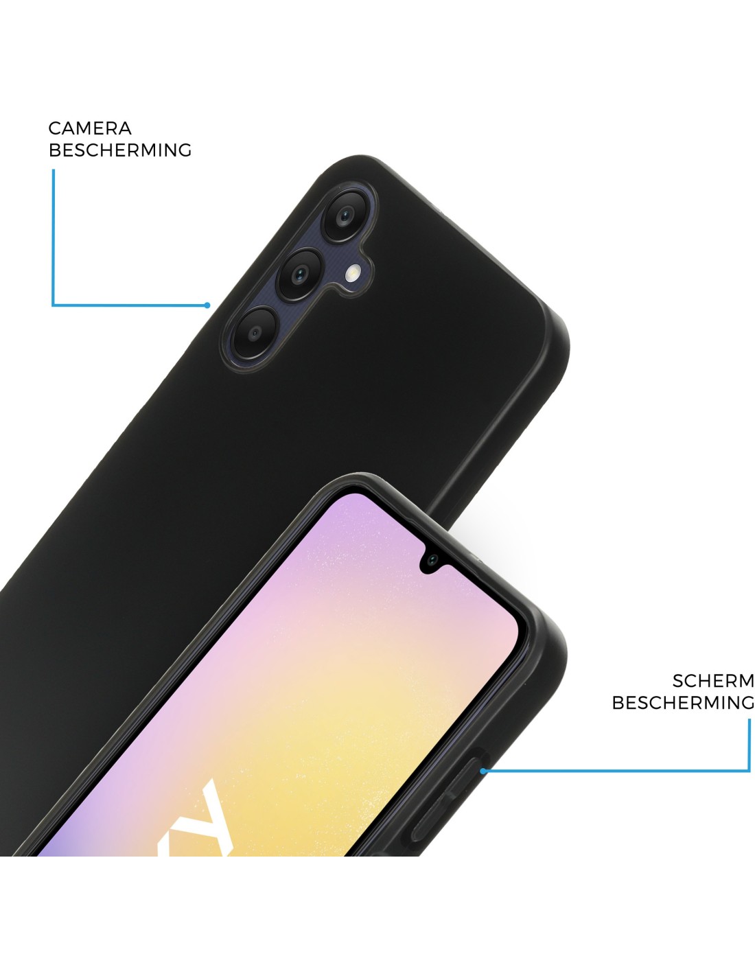 Mobiparts Classic TPU Case Samsung Galaxy A25 Matt Black