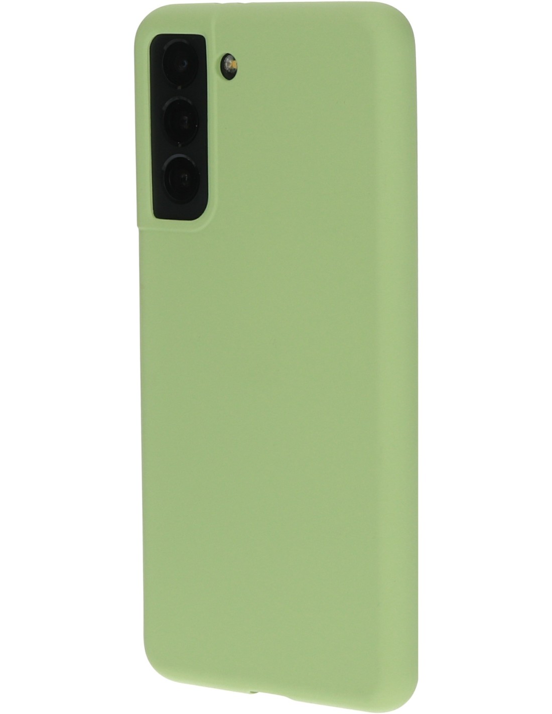 Mobiparts Silicone Cover Samsung Galaxy S21 Pistache Green