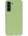 Mobiparts Silicone Cover Samsung Galaxy S21 Pistache Green
