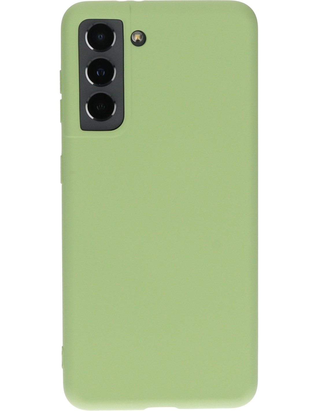 Mobiparts Silicone Cover Samsung Galaxy S21 Pistache Green