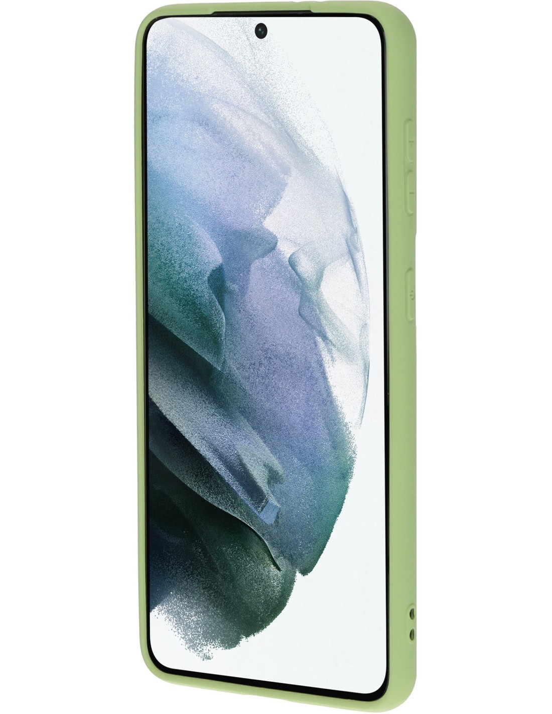 Mobiparts Silicone Cover Samsung Galaxy S21 Pistache Green