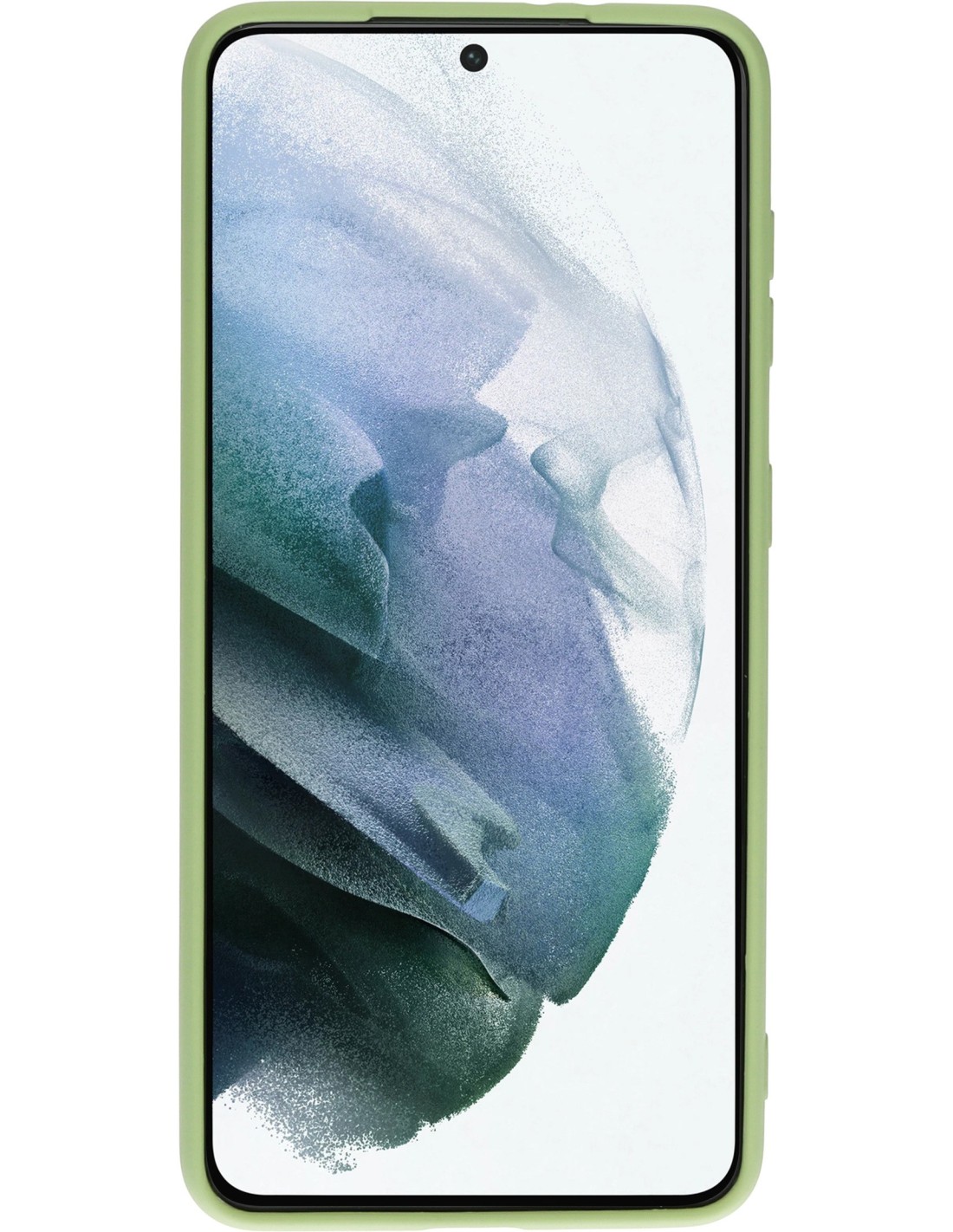 Mobiparts Silicone Cover Samsung Galaxy S21 Pistache Green